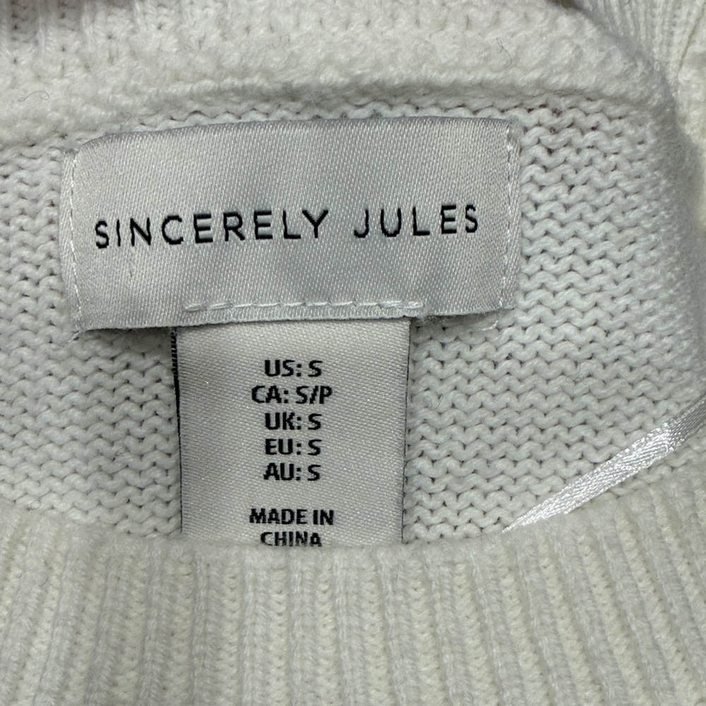 Sincerely Jules White Knit Sweater - Picture 2 of 4